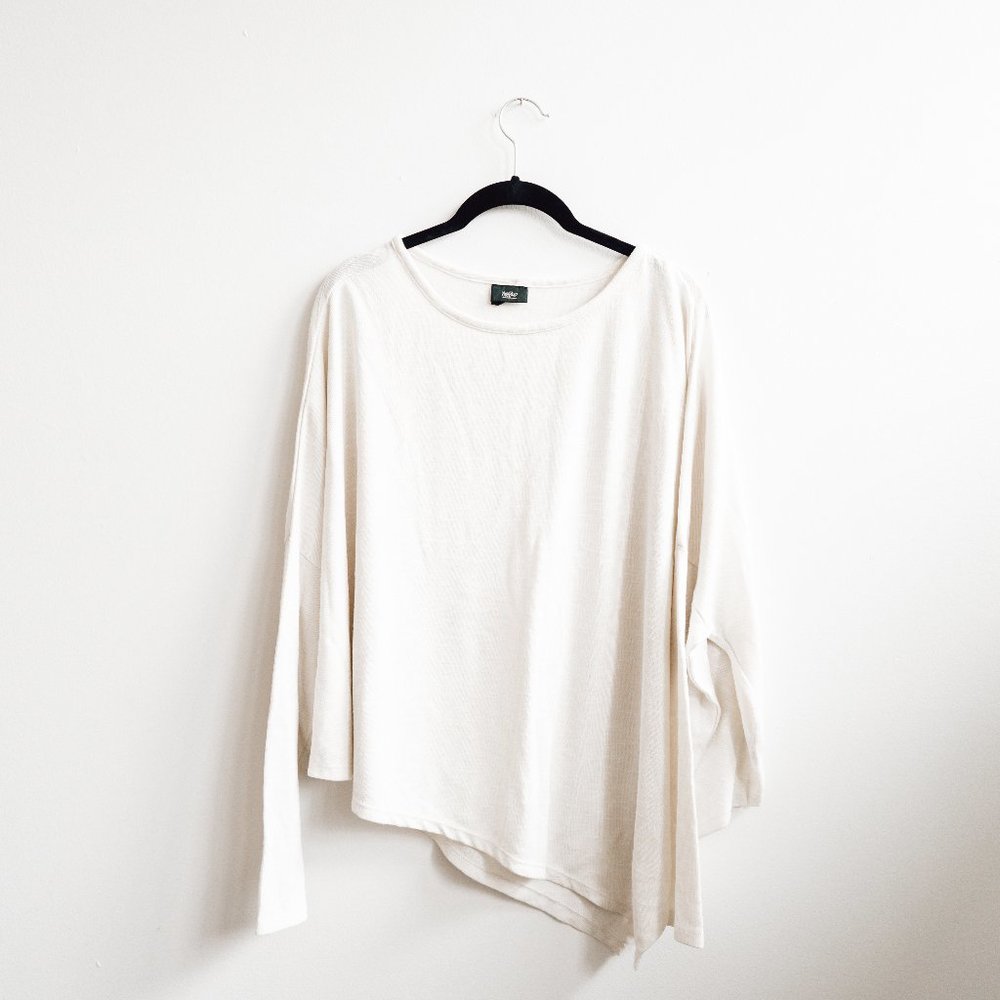 White Asymmetrical Sweater